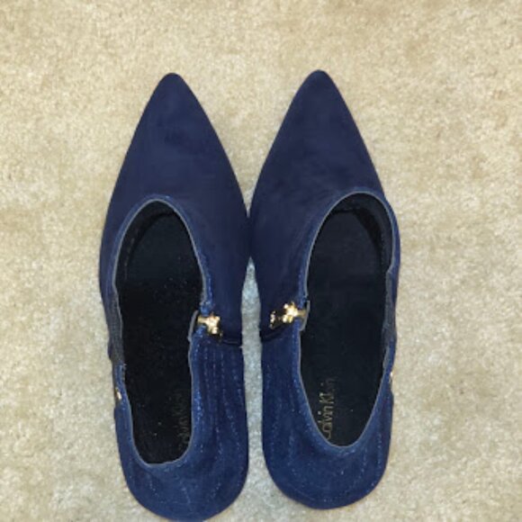 Calvin Klein Boots Women's 9.5 Navy, Bestie, Booties, Ankle Boots - Picture 3 of 8